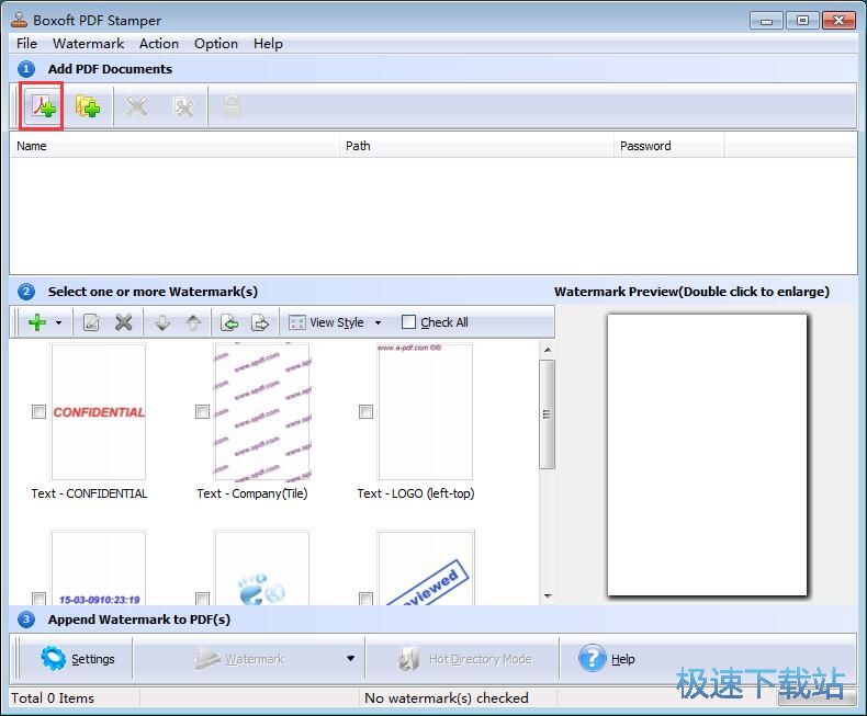 添加PDF文字水印教程