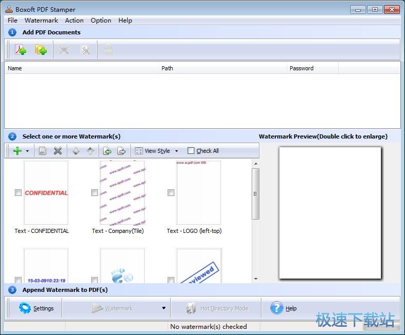 添加PDF文字水印教程