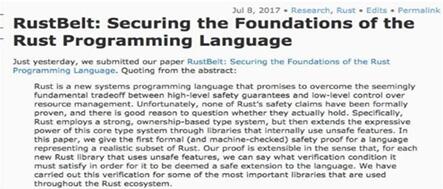 图:RUST编程言语被认可