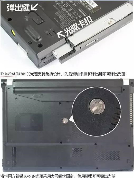 图:笔记本的光驱究竟怎么拆掉呢?