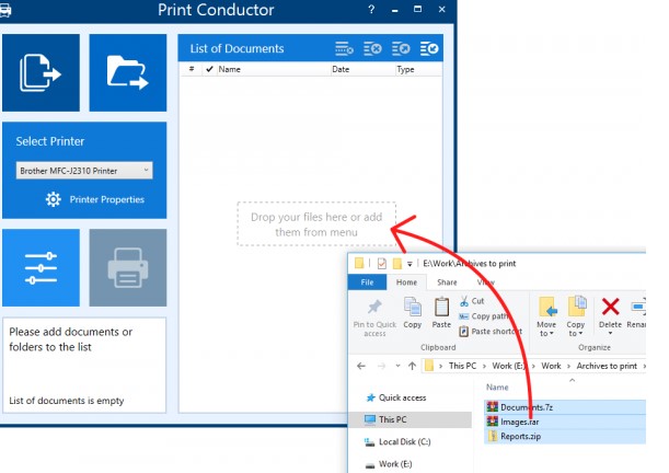 ʹPrint ConductorҪӡļб