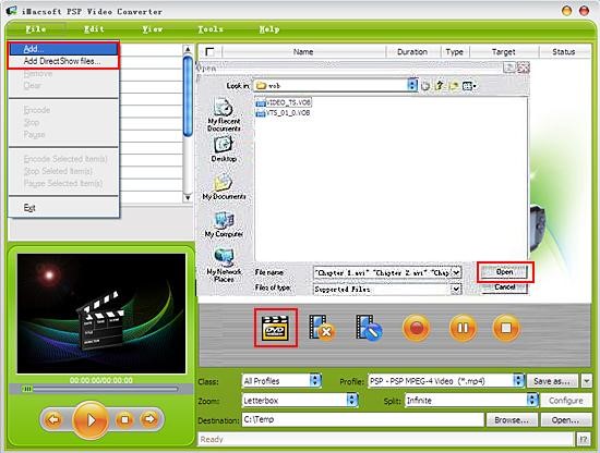 iMacsoft PSP Video ConverterVOBתPSPƵļѧ