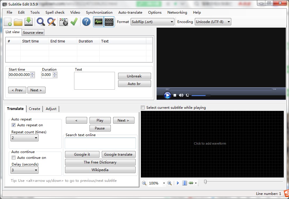 Subtitle EditĻ༭ذװ