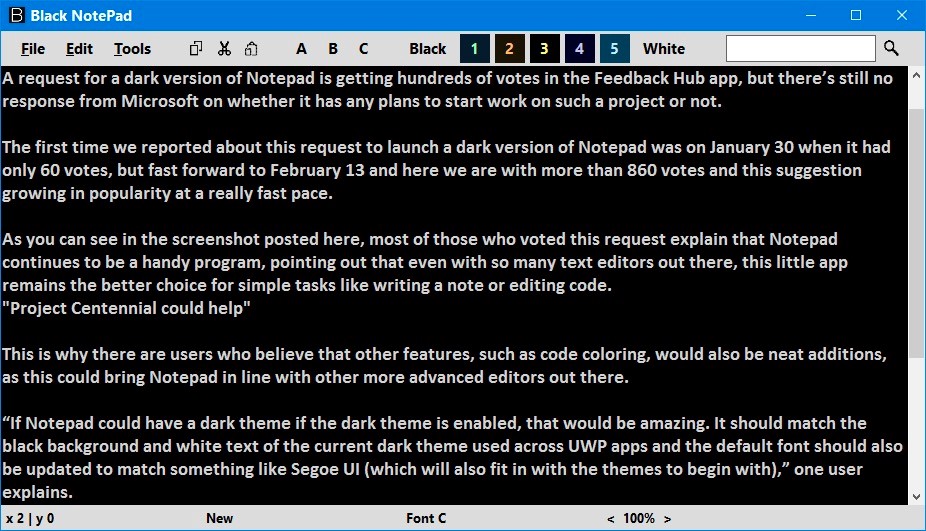 Black Notepadһصı༭