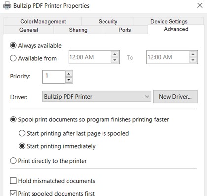 Bullzip PDF Printerͬʱӡ̨ӡѧ