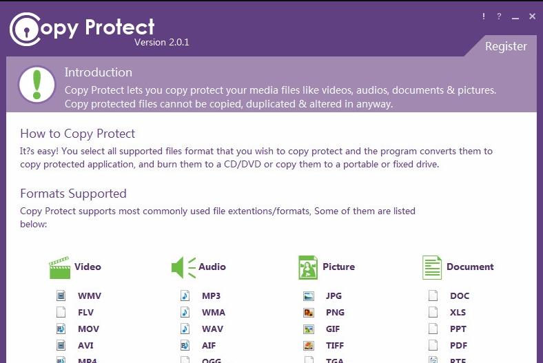 Copy Protect԰ʹüͼʾ