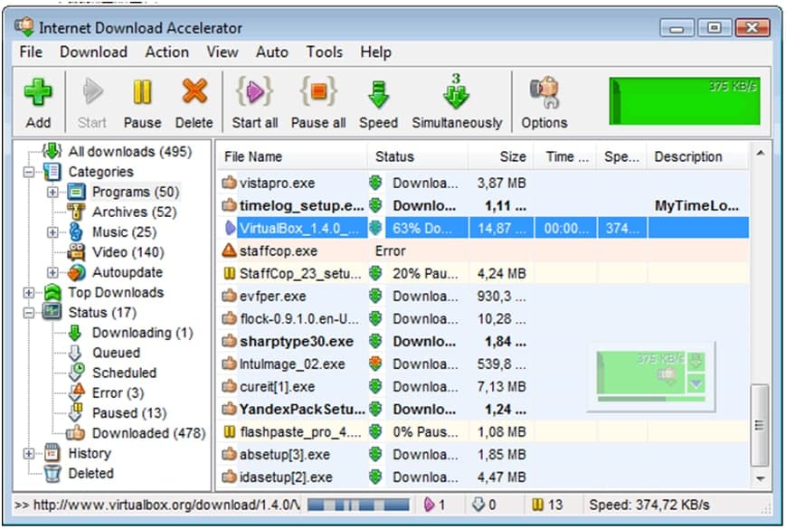 Internet Download Accelerator