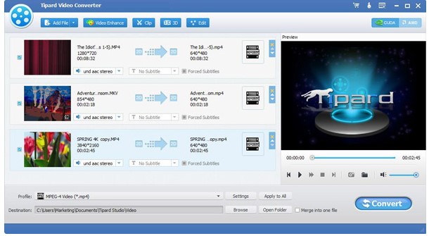 Tipard Video ConverterνƵתΪ4KƵ