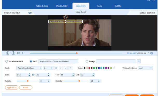 AnyMP4 Video EnhancementƵˮӡӽѧ