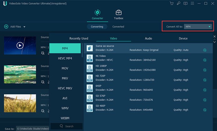 VideoSolo Video Converter UltimateƵתѧ