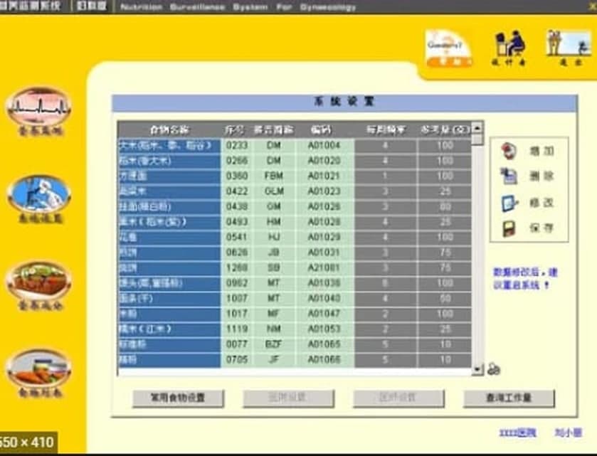 营养监测系统孕妇版功能介绍