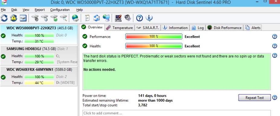 Hard Disk Sentinelٷʵʱʹð