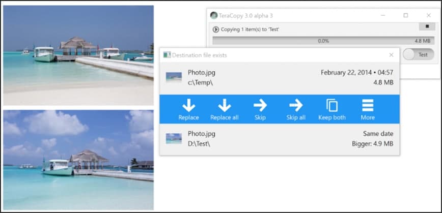 TeraCopy ٷϷȷ϶ԻͼĽѧ