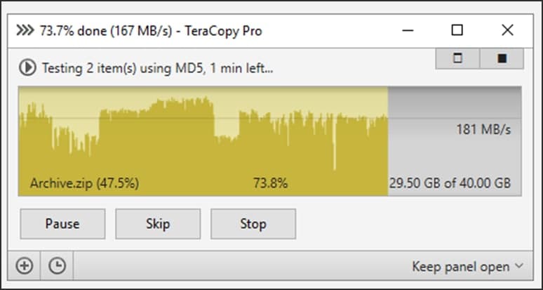 TeraCopy ٷϷȷ϶ԻͼĽѧ