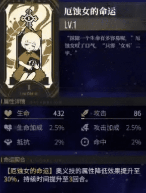 图:《非匿名指令》厄蚀女命运强度分析