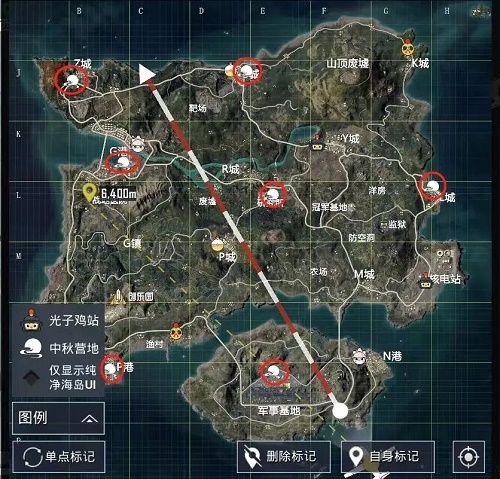 图:和平精英赏月打卡位置在哪-2022吃鸡赏月打卡位置