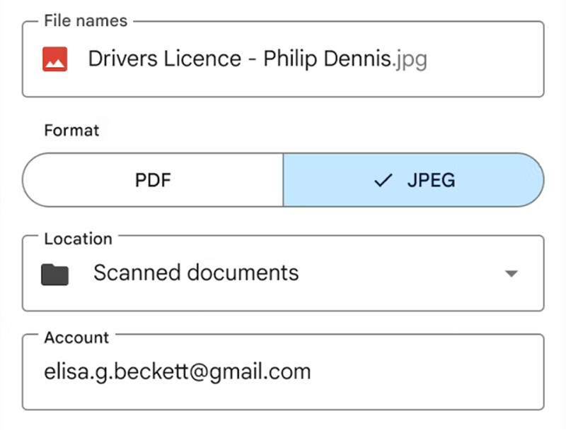 图:谷歌云端硬盘(Google Drive)现已支持将内容扫描为JPG图片格式而非PDF文档