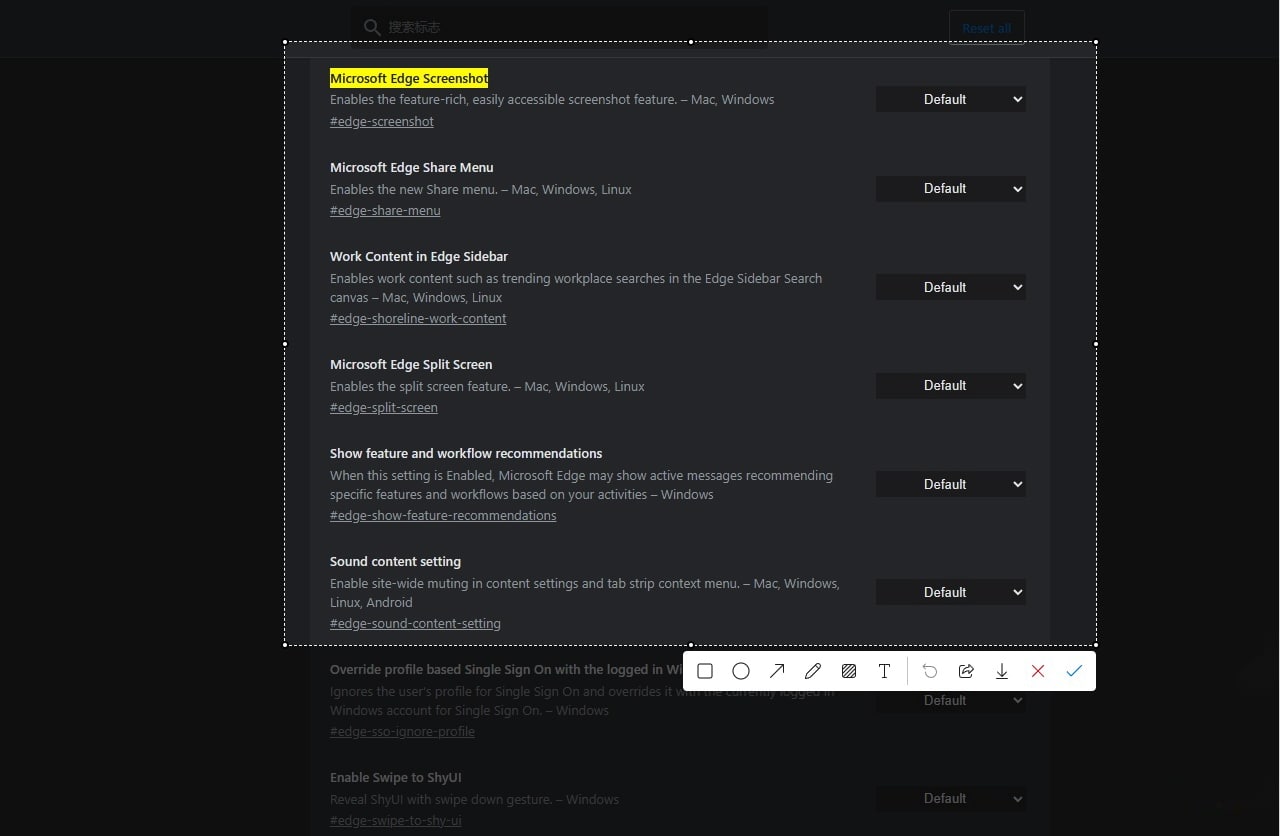 图:微软继续改进Edge截图功能 不仅增加截图功能还要支持后台运行