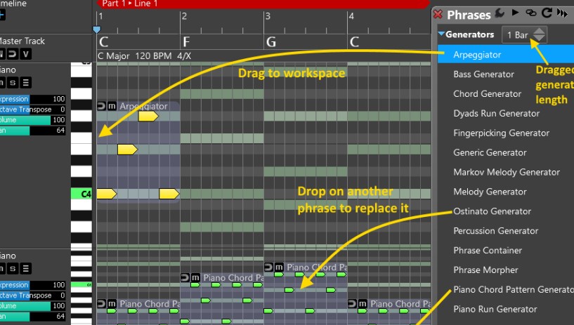 图:rapidComposer电脑版音轨拖动教学