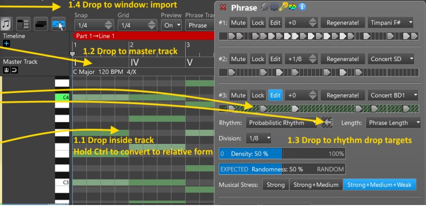 图:rapidComposer电脑版音轨拖动教学