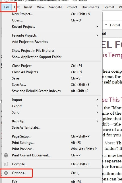 图:scrivener语言怎么改成中文
