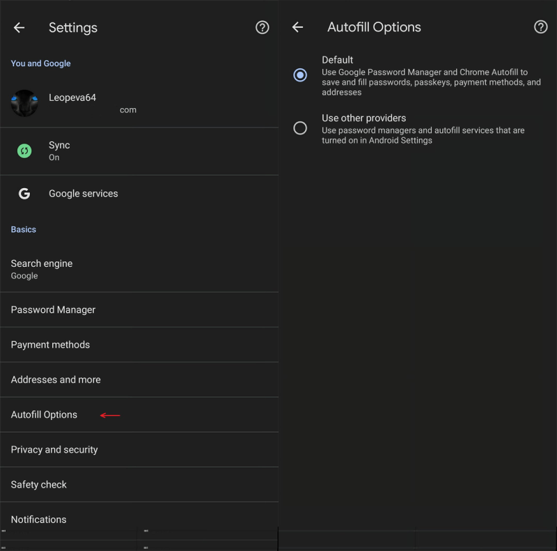 图:安卓版Chrome现在可以调用第三方密码管理器实现体验更好的自动填充