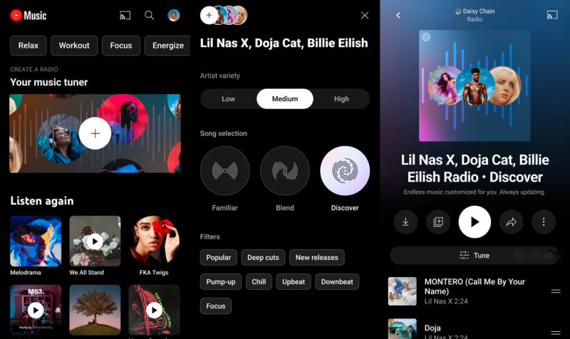 图:这也能收费?YouTube Music加拿大区后台电台播放功能变成付费专属