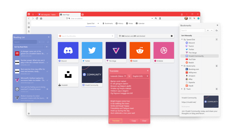 图:维瓦尔第(Vivaldi)浏览器决定跟随Mainfest v3步伐 后续也将弃用v2扩展程序